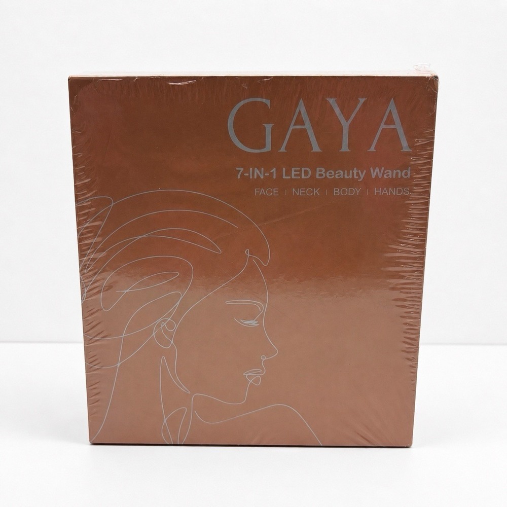 GAYA 7 In 1 LED Beauty Wand EMS Facial Massager Rechargeable New Sealed